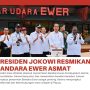 Bandara Ewer Asmat diresmikan Presiden Joko Widodo