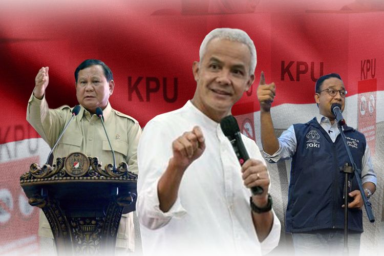 Elektabilitas Ganjar Prabowo Bersaing