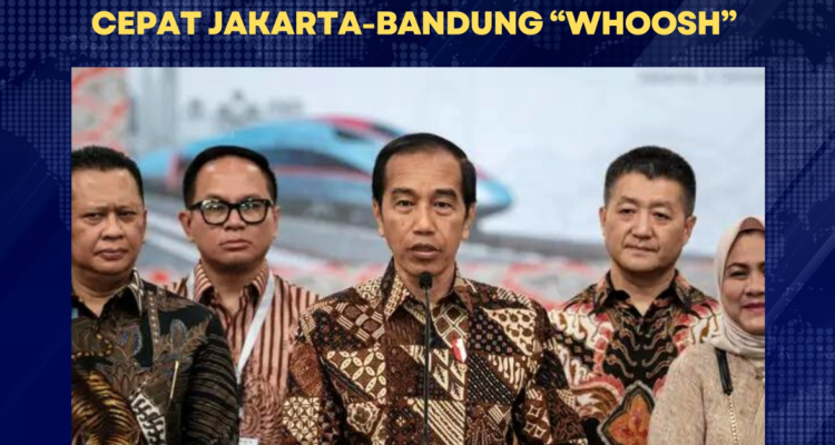 Presiden Jokowi meresmikan Kereta Cepat