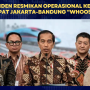 Presiden Jokowi meresmikan Kereta Cepat