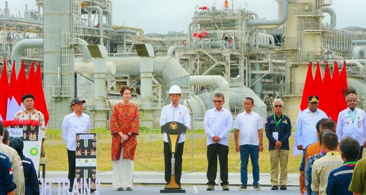 Jokowi Resmikan Proyek LNG