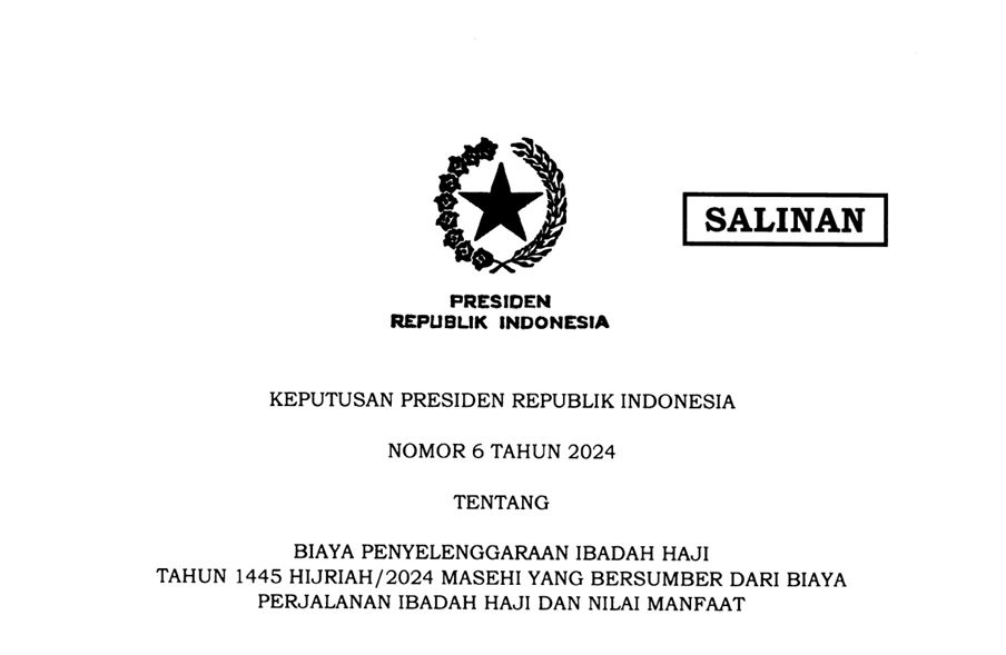 Pemerintah Terbitkan Keppres Biaya Penyelenggaraan Ibadah Haji