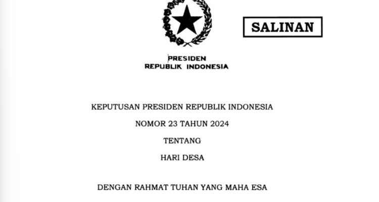 Pemerintah Tetapkan 15 Januari Sebagai Hari Desa