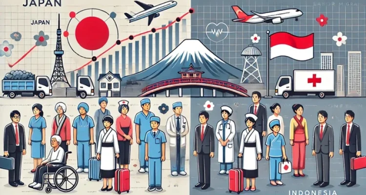 Ilustrasi Penuaan Populasi di Jepang dan Peningkatan Pekereja Migran Indonesia.