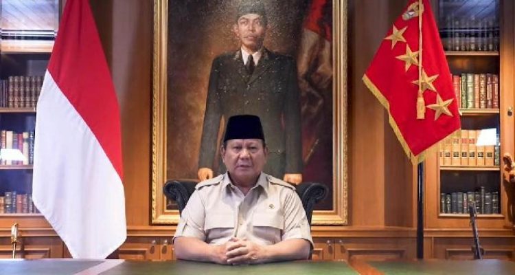 Presiden Prabowo Subianto meminta maaf atas tragedi pengemudi ojek online yang dilindas mobil rantai kendaraan taktis Brimob, 29 Agustus 2025. Dok. Youtube Sekretariat Presiden