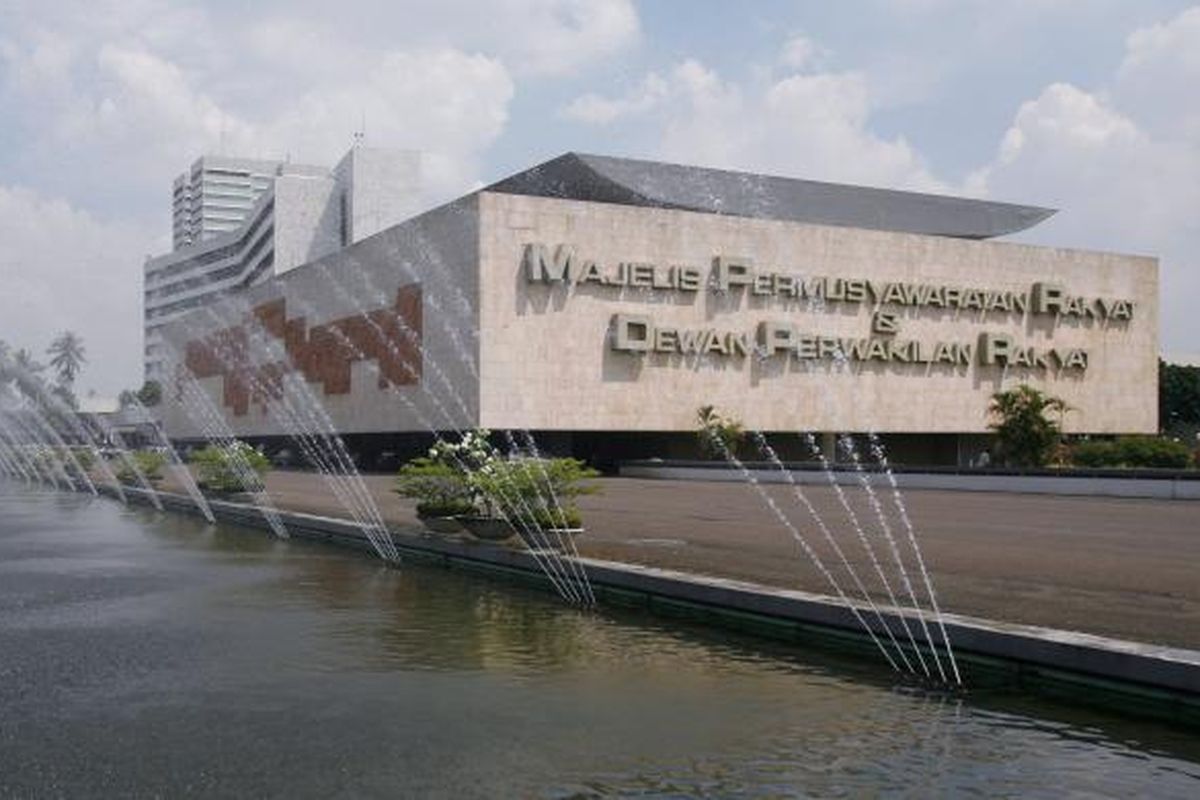 Ilustrasi suasana Gedung DPR.
