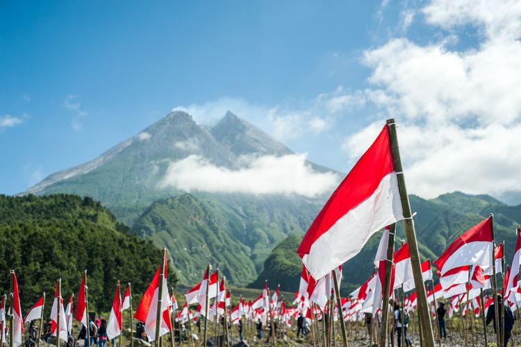 ilustrasi nasionalisme bendera merah putih