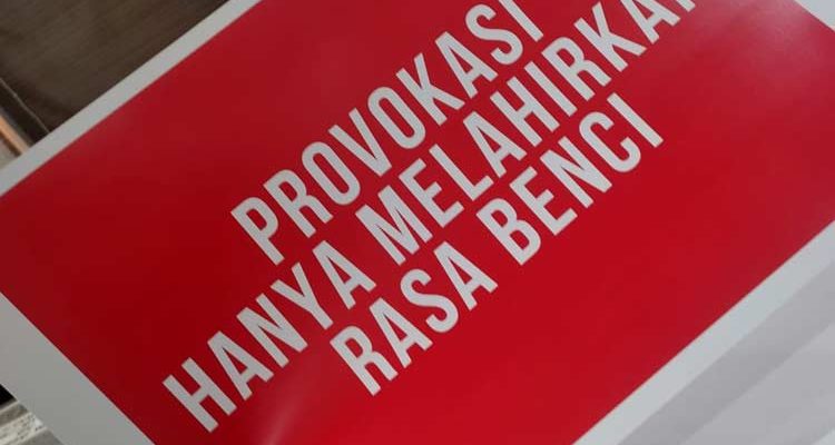 ilustrasi menolak demo dan provokasi