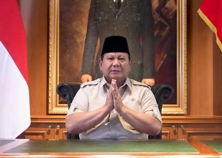 Presiden Prabowo Subianto meminta maaf atas tragedi pengemudi ojek online yang dilindas mobil rantai kendaraan taktis Brimob, 29 Agustus 2025. Dok. Youtube Sekretariat Presiden