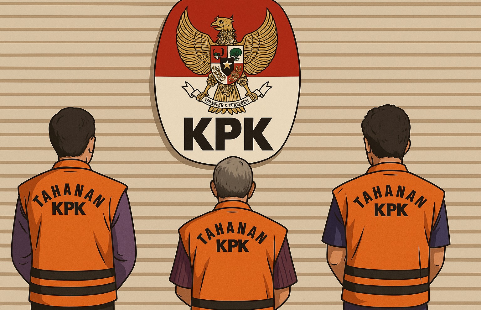 Ilustrasi tersangka tindak pidana korupsi.