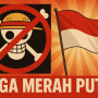 Ilustrasi penolakan terhadap bendera bajak laut One Piece untuk menjaga kesakralan bendera merah putih di bulan kemerdekaan dan menjaga nilai kebangsaan