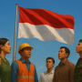 ilustrasi semangat nasionalisme
