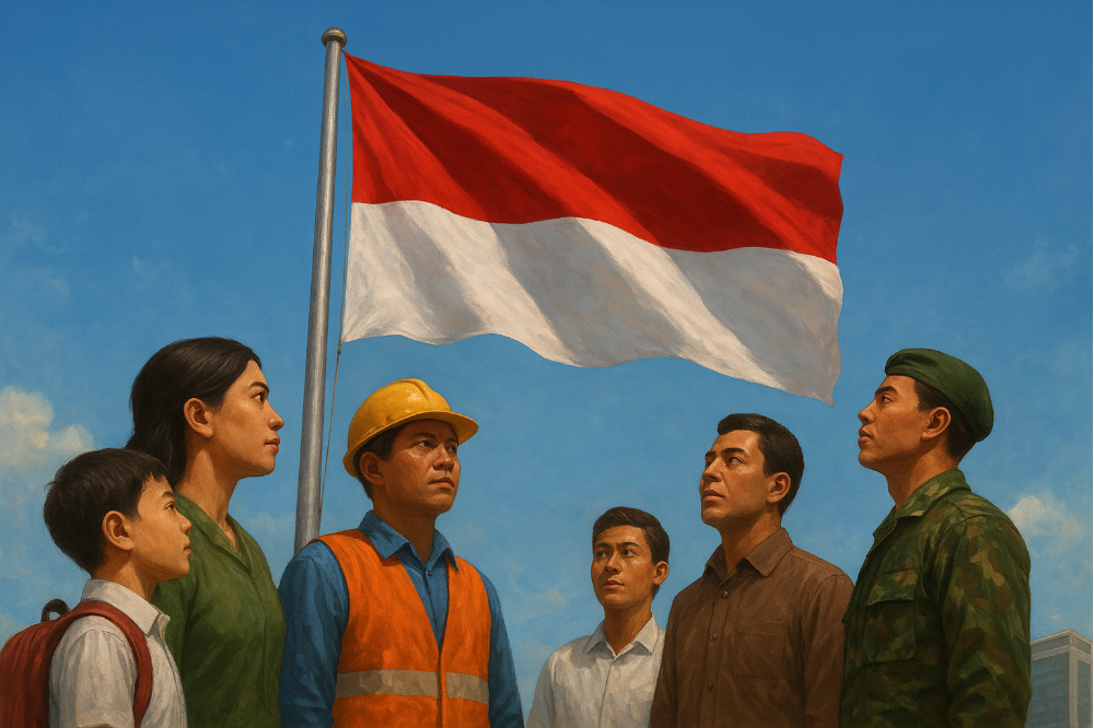 ilustrasi semangat nasionalisme