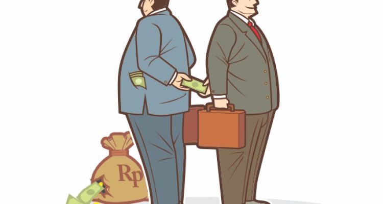 Ilustrasi korupsi.