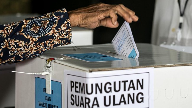 Ilustrasi pemungutan suara ulang untuk Pilkada
