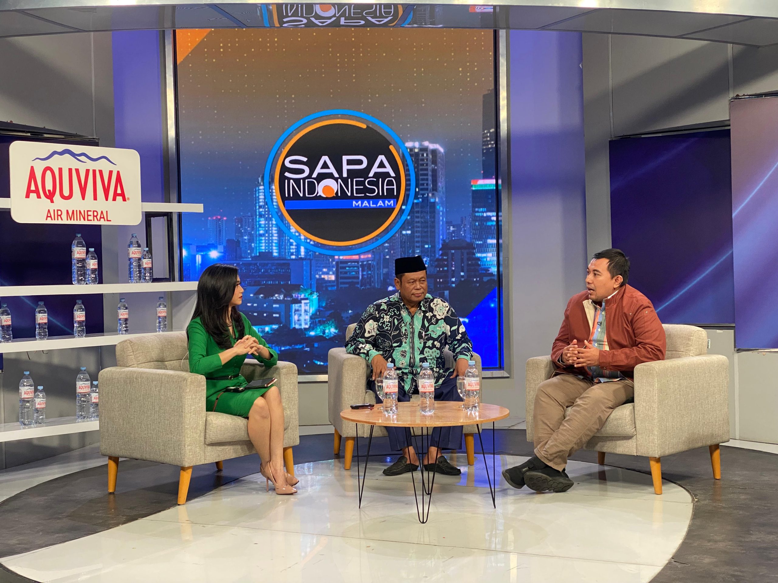 Wakil Ketua Umum Majelis Ulama Indonesia (MUI), Marsudi Syuhud, dan Pakar Komunikasi Politik dari Universitas Indonesia, Dr. Aditya Perdana, dalam talkshow Sapa Indonesia Malam bertema “Jaga Persatuan untuk Indonesia Cemerlang” pada Selasa (02/09/2025). (Dok: Istimewa)