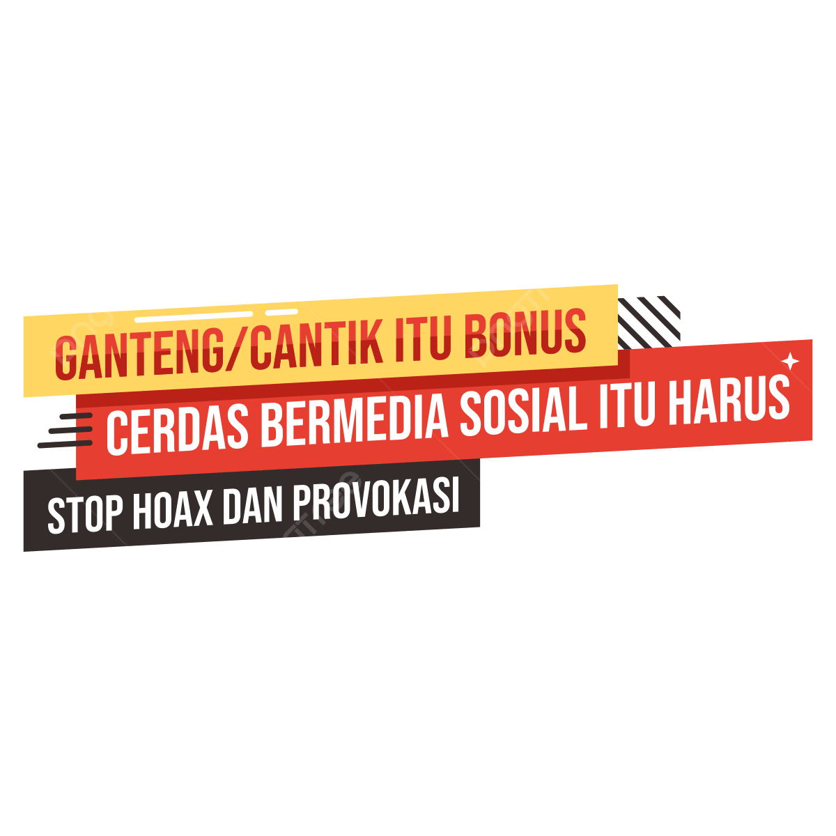 stop hoaks dan provokasi. (Foto: pngtree)